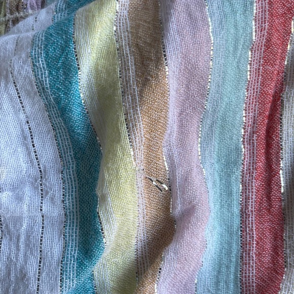 Tobi Crop Top Womens Size Extra Small Pastel Smocked Puff Sleeve Crop Top - Picture 5 of 11